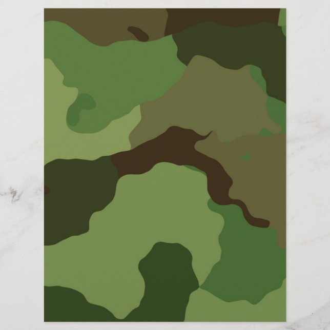 Papier de l'embarcation de scrapbooking de Camoufl (Devant)