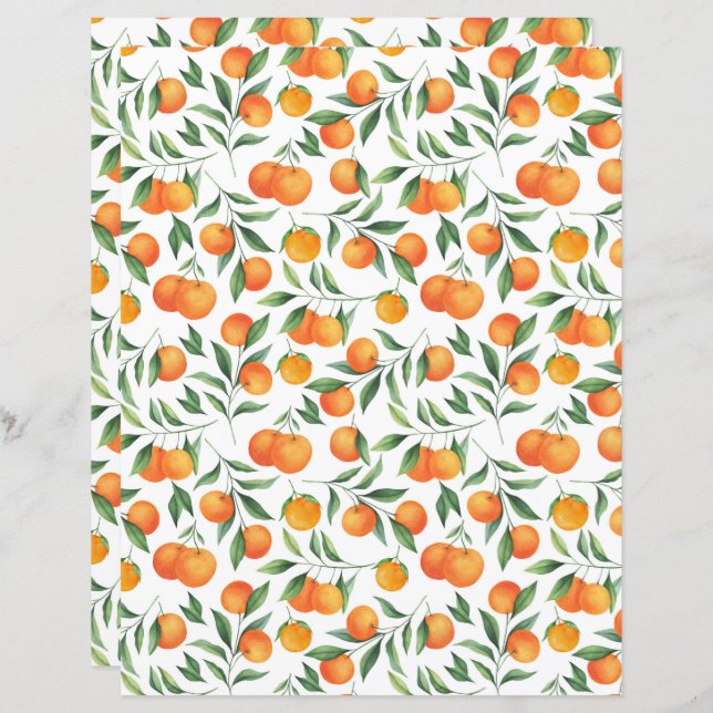Papier de mise à jour Oranges (Devant / Derrière)