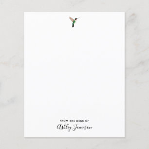 Papier de note pour colibri à gorge rubis personna