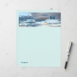 Papier de papeterie (bleu ciel) RFPMDesigns ©️ 202