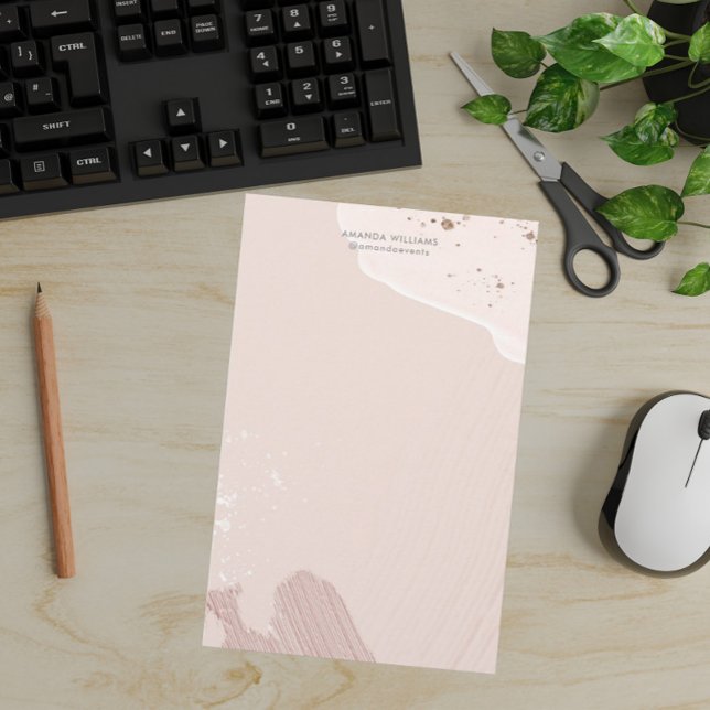 Papier de papeterie couleur rose romantique (Créateur téléchargé)