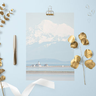 Papier de papeterie de paysage de montagne et de p