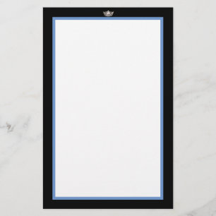 Papier de papeterie en argent Miss America