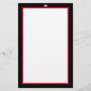 Papier de papeterie en argent Miss America