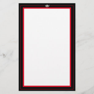 Papier de papeterie en argent Miss America