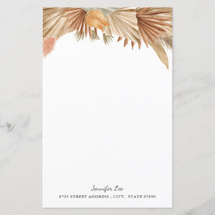 Papier de papeterie Pampas Pampas Boho Rose Or