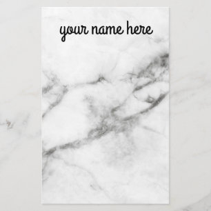 Papier de papeterie personnalisé par marbre gris