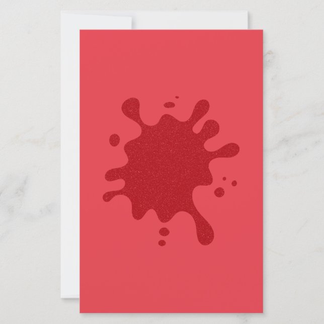Papier de papier à plat rouge tomate personnalisab (Devant)