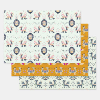 Papier de papier de recouvrement médiéval Dragon J