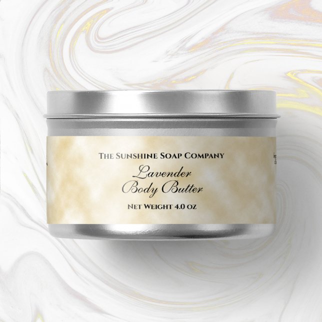 Papier de parchemin Cosmétiques Étiquette de bocal (Créateur téléchargé)
