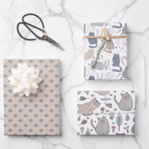 Papier de partie sur le thème du chat