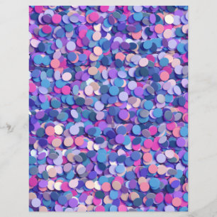 Papier de scrapbook Confetti multicolore