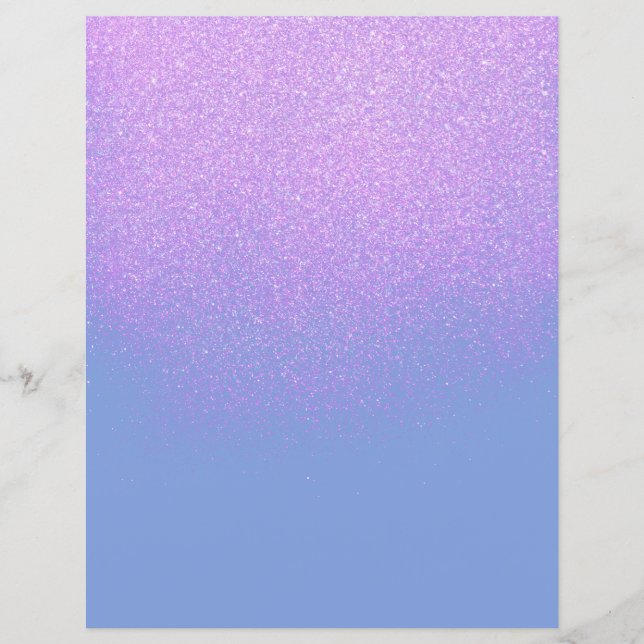 Papier de scrapbook Ombre rose et bleu (Devant)