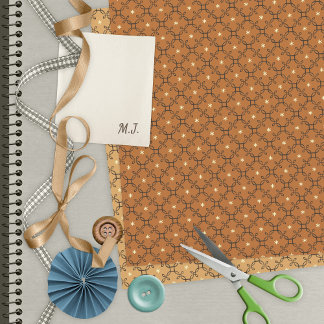 Papier de scrapbook rétro étoile quatrefoil