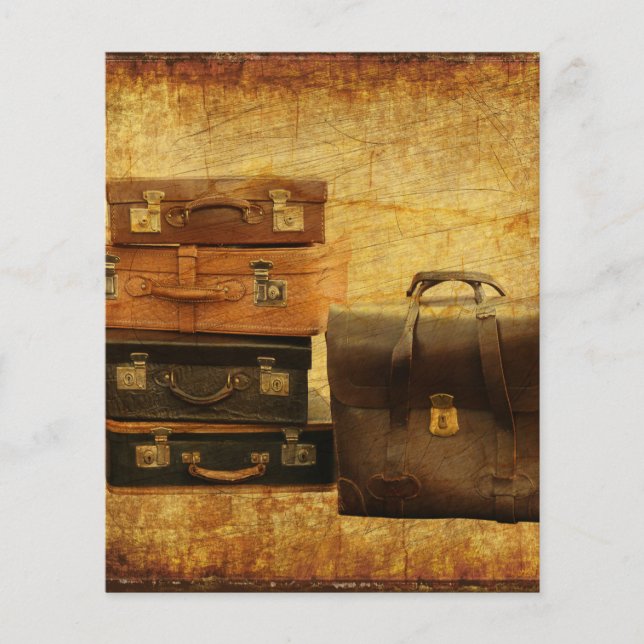 papier de scrapbook vintage de voyage (Devant)