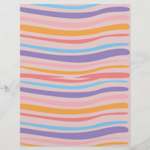 Papier de scrapbooking à lignes courbes