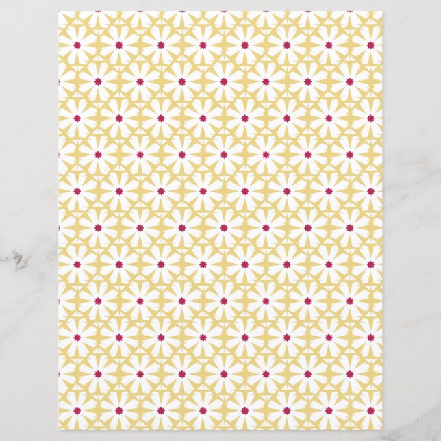 Papier de scrapbooking de marguerite (Devant)