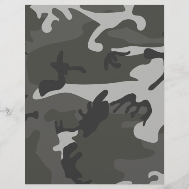 Papier de scrapbooking pour embarcation à camoufla (Devant)