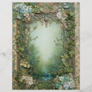 Papier de scrapbooking pour journal de junk forest