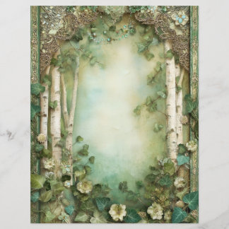 Papier de scrapbooking pour journal de junk forest