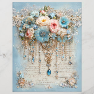 Papier de scrapbooking pour journal vintage junk b
