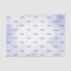 Papier de soie à lavis aquarelle violet avec texte