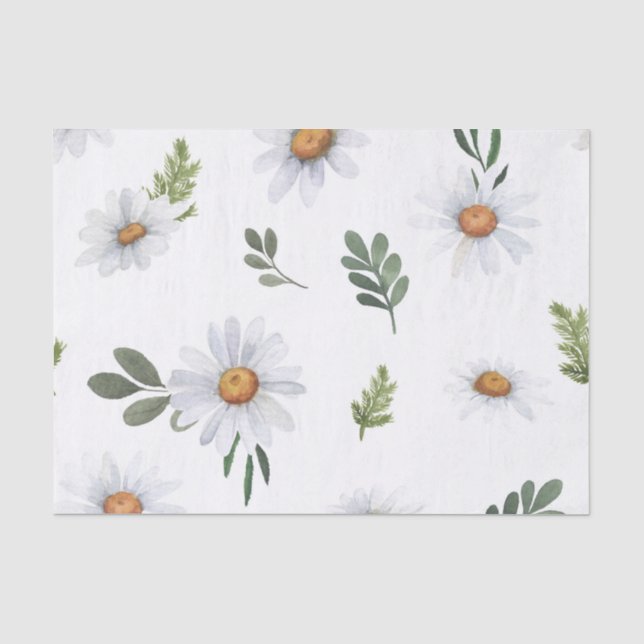 Papier de soie à marguerite blanche, Marguerites b (Recto)