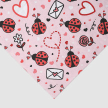 Papier de soie à motif de coccinelle mignonne