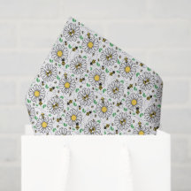 Papier de soie Abeilles et Pâquerettes