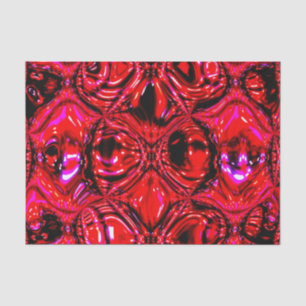 Papier de soie abstrait 'Rouge fondu'