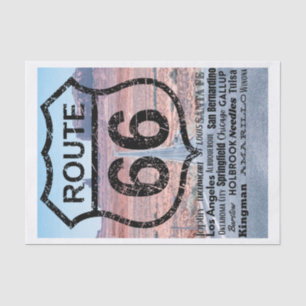 Papier de soie américain Route 66
