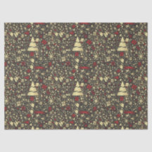 Papier de soie au design de Noël élégant