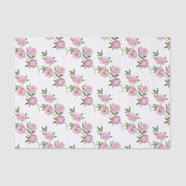 Papier de soie aux pivoines  (Recto)