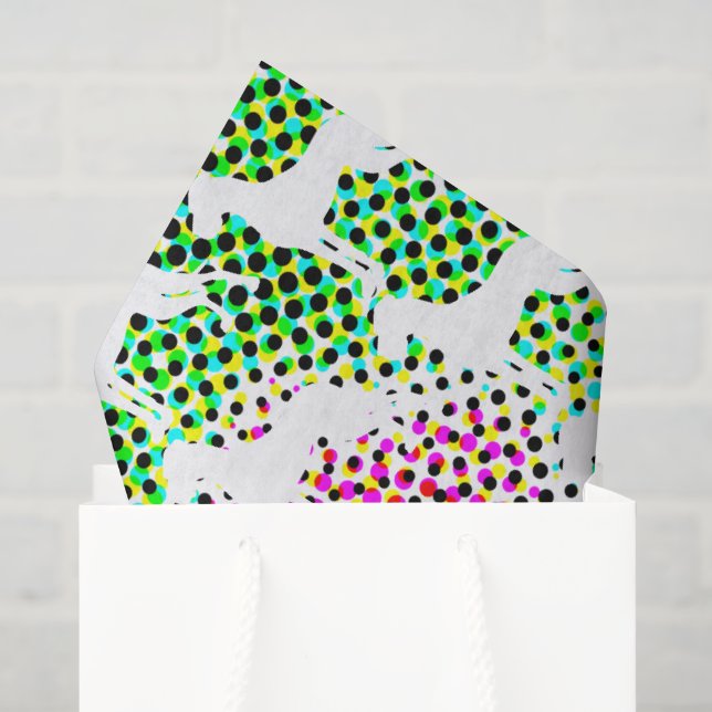 Papier de soie avec grands danois (Sac cadeau)