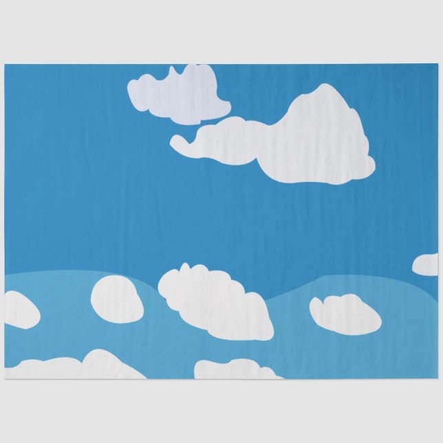 Papier de soie Blue Sky Cloud  (Recto)