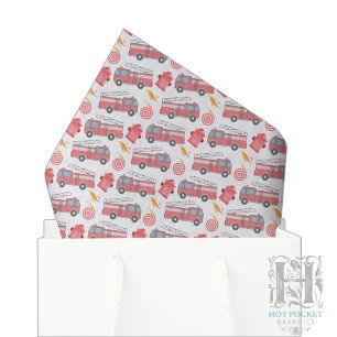 Papier de soie Camion de pompiers