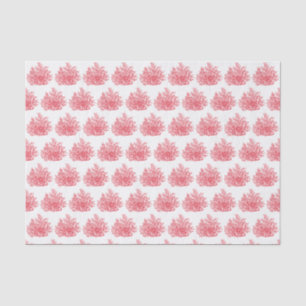 Papier de soie corail de mer rouge clair stylisé v