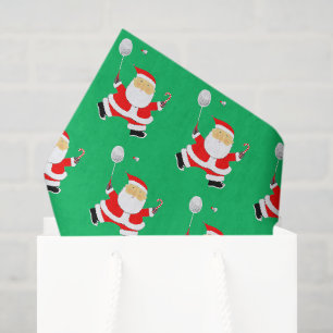 Papier de soie de Noël de badminton