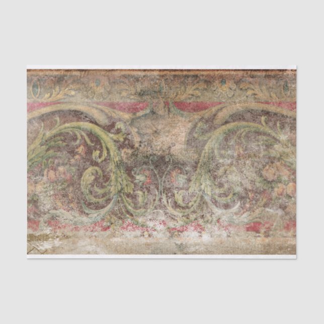 Papier de soie de soie affligé de panneau de (Recto)