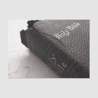 Papier de soie de soie antique de photo de bible