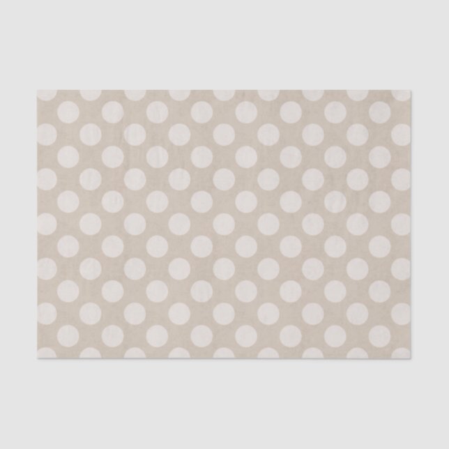 Papier de soie de soie blanc d'impression de point (Recto)