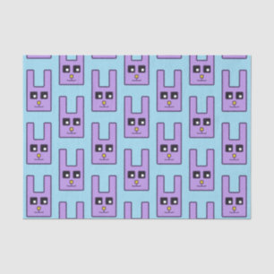 Papier de soie de soie carré de lapin de Pâques