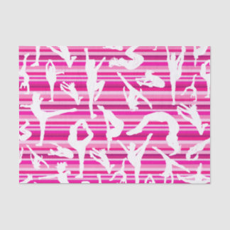 Papier de soie de soie Cheerleading rose fait sur