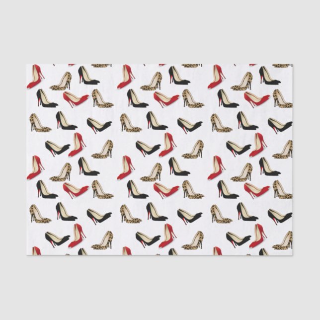 Papier de soie de soie chic de talons stylets (Recto)