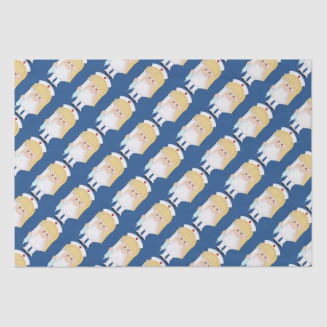 Papier de soie de soie d'amusement d'infirmière de (Recto)