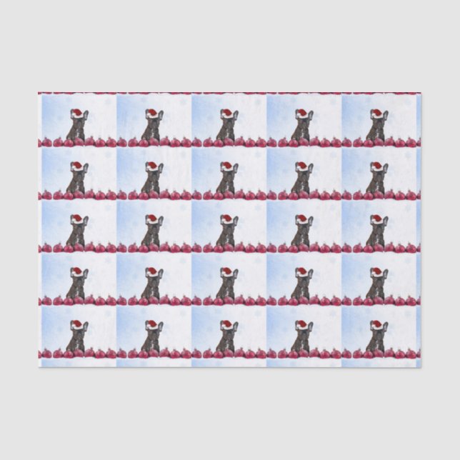 Papier de soie de soie de bouledogue français de (Recto)