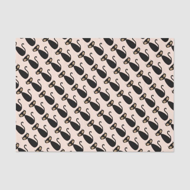 Papier de soie de soie de chat de mod (Recto)