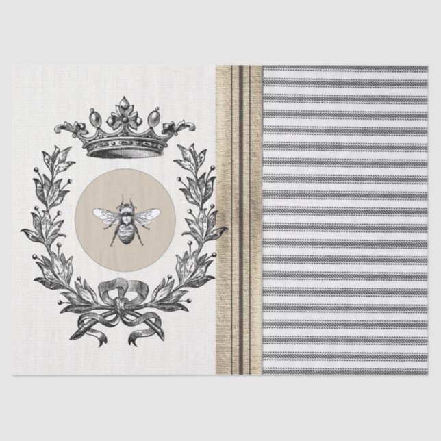 Papier de soie de soie de coutil d'abeille de (Recto)