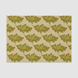Papier de soie de soie de feuille de chêne