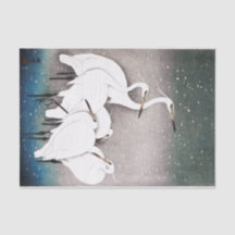 Papier de soie de soie de GRUES